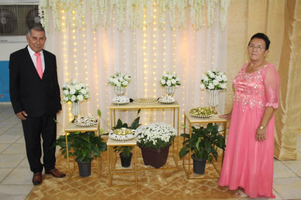 Bodas de Ouro, 50 anos de casados de Maria Marques Almiron e Arlindo Nunes Almiron