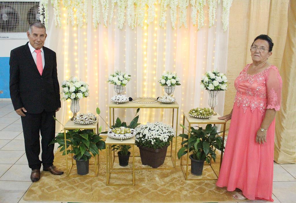 Bodas de Ouro, 50 anos de casados de Maria Marques Almiron e Arlindo Nunes Almiron