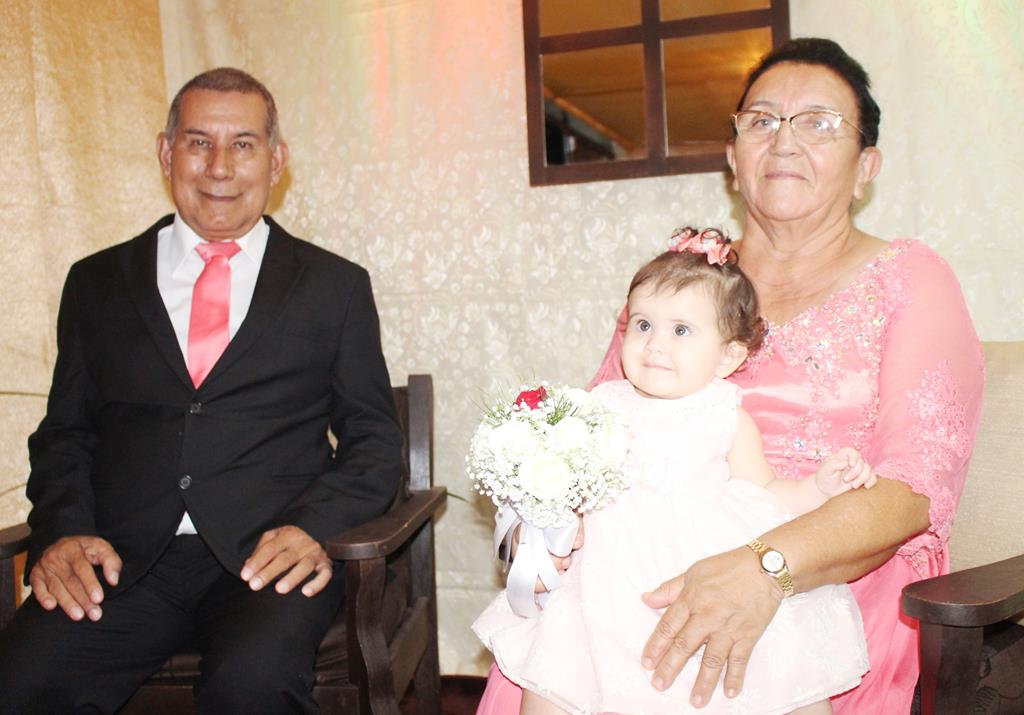 Bodas de Ouro, 50 anos de casados de Maria Marques Almiron e Arlindo Nunes Almiron