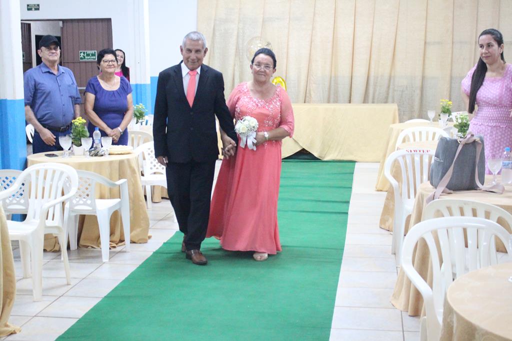 Bodas de Ouro, 50 anos de casados de Maria Marques Almiron e Arlindo Nunes Almiron