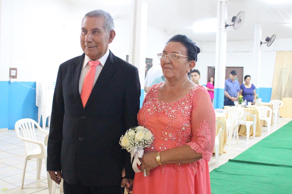 Bodas de Ouro, 50 anos de casados de Maria Marques Almiron e Arlindo Nunes Almiron