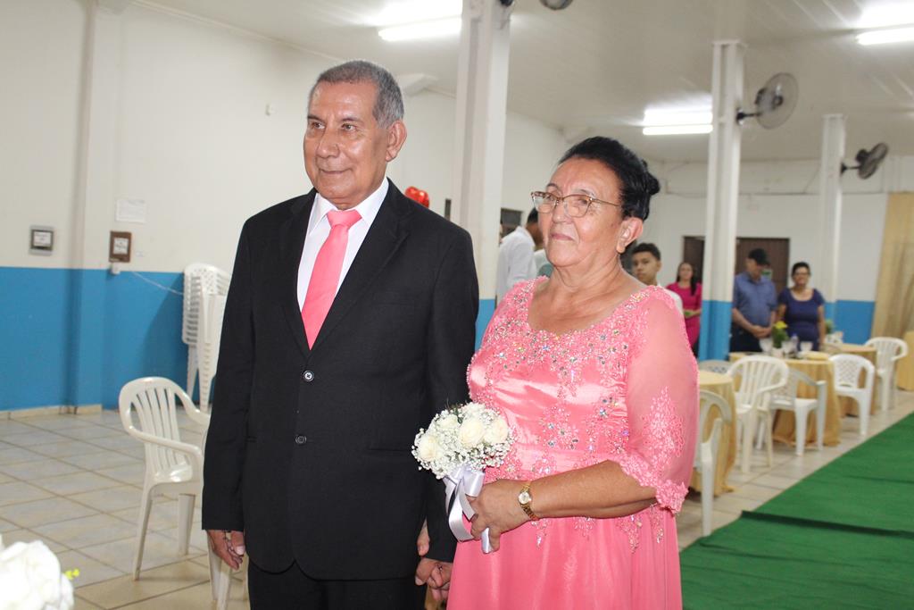 Bodas de Ouro, 50 anos de casados de Maria Marques Almiron e Arlindo Nunes Almiron