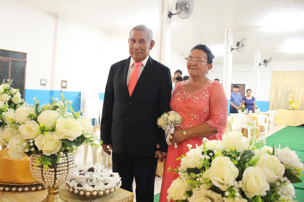 Bodas de Ouro, 50 anos de casados de Maria Marques Almiron e Arlindo Nunes Almiron