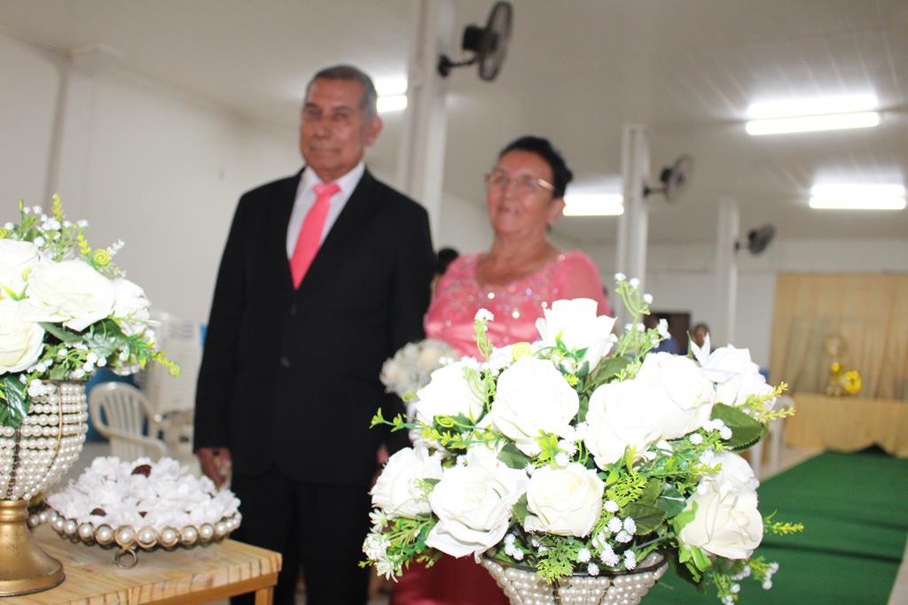 Bodas de Ouro, 50 anos de casados de Maria Marques Almiron e Arlindo Nunes Almiron