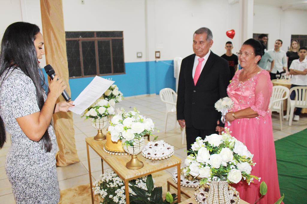 Bodas de Ouro, 50 anos de casados de Maria Marques Almiron e Arlindo Nunes Almiron