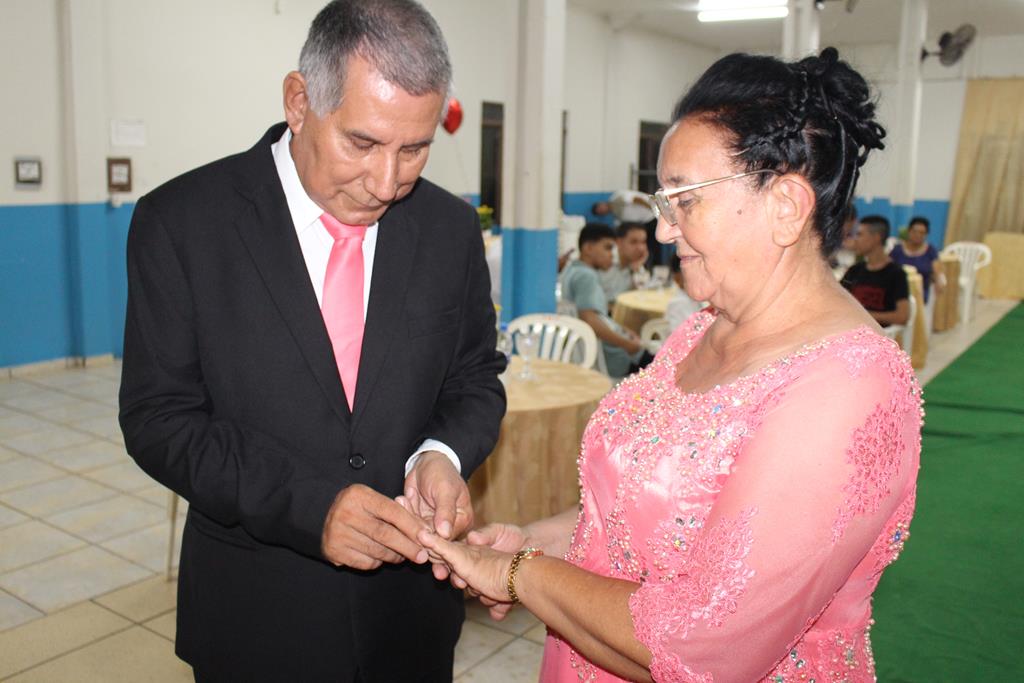 Bodas de Ouro, 50 anos de casados de Maria Marques Almiron e Arlindo Nunes Almiron