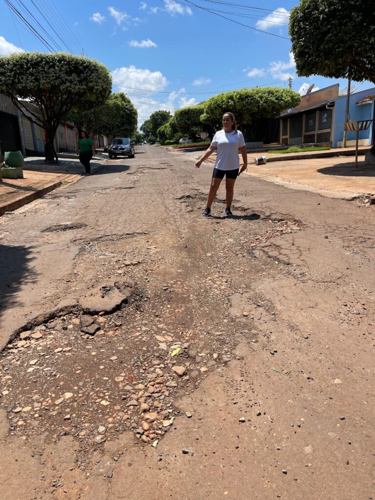 A pedido de Lia Nogueira, ruas do 4° Plano e Água Boa serão recapeadas em Dourados