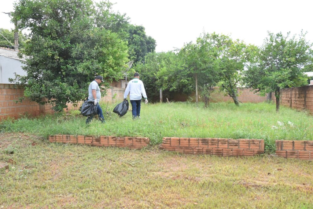 Mutirão de combate à dengue em Iguatemi: equipes da Saúde e da Secretaria de Obras se unem na limpeza da cidade