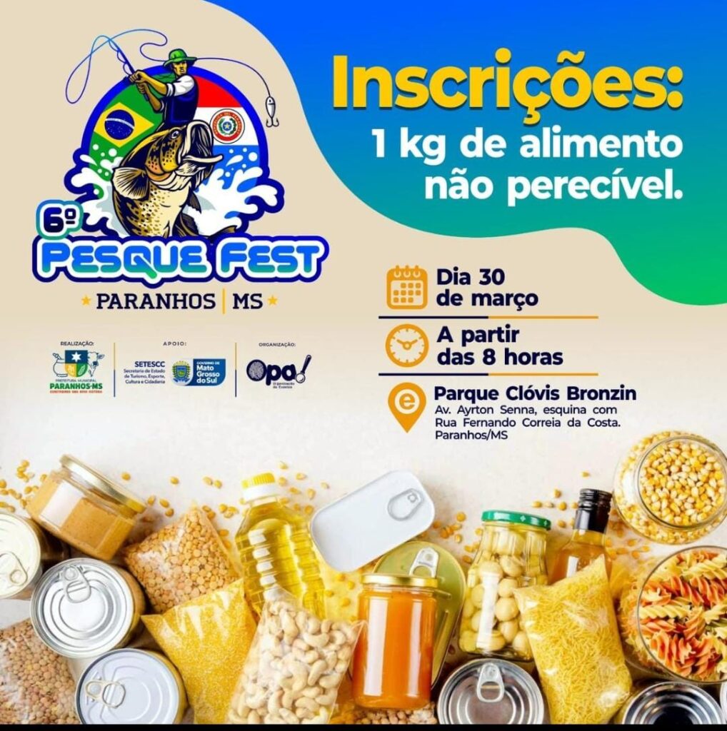 Com concurso e shows ao vivo, 6º Pesque Fest acontece neste sábado (30) em Paranhos