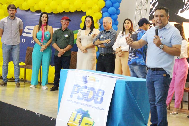 Com a presença de Reinaldo Azambuja PSDB promove ato de filiação em Aral Moreira