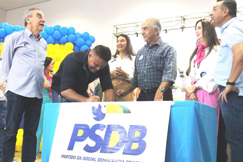 Com a presença de Reinaldo Azambuja PSDB promove ato de filiação em Aral Moreira