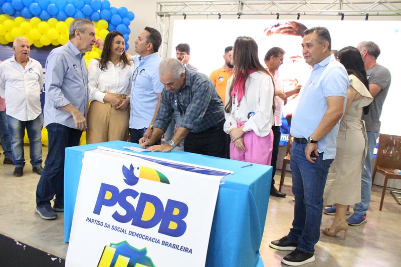 Com a presença de Reinaldo Azambuja PSDB promove ato de filiação em Aral Moreira