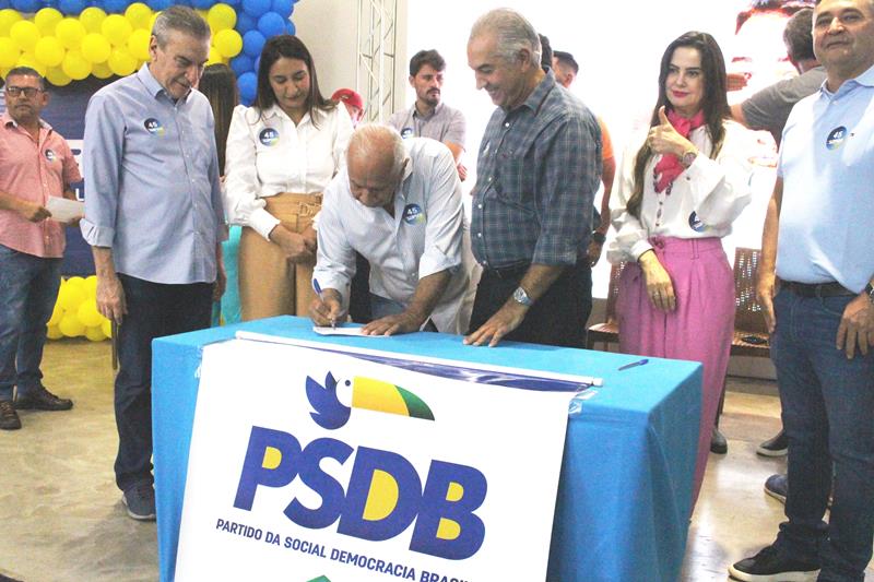 Com a presença de Reinaldo Azambuja PSDB promove ato de filiação em Aral Moreira