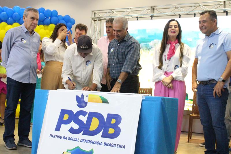 Com a presença de Reinaldo Azambuja PSDB promove ato de filiação em Aral Moreira