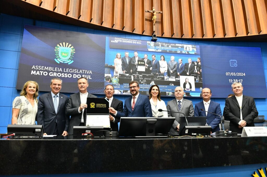 Por proposição de Paulo Corrêa, ALEMS homenageia cardeal Ángel Fernández Artime, décimo sucessor de Dom Bosco