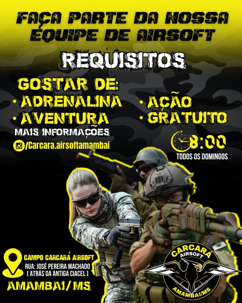 União Amambaiense de Airsoft promove ação beneficente em prol do lar do idoso em Amambai