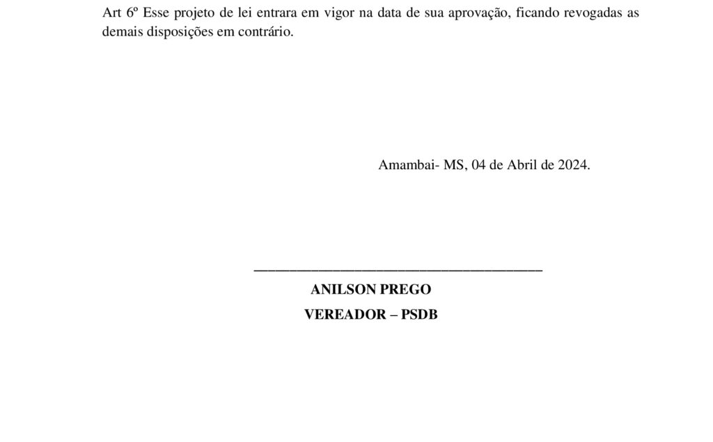 Vereador Prego apresenta Projeto de Lei que institui co-oficialização da língua Guarani-Kaiowá em Amambai