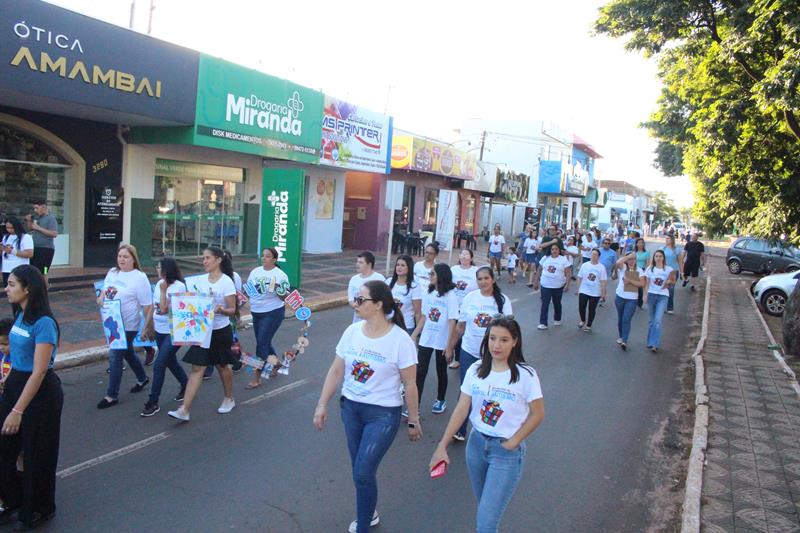 2ª Caminhada em alusão ao Dia Mundial da Conscientização do Autismo aconteceu nesse sábado, dia 20 em Amambai