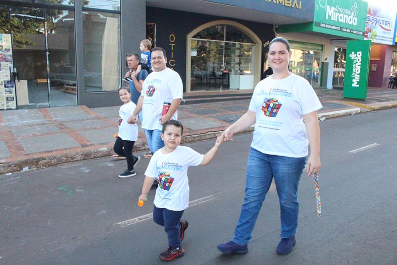 2ª Caminhada em alusão ao Dia Mundial da Conscientização do Autismo foi sucesso nesse sábado em Amambai