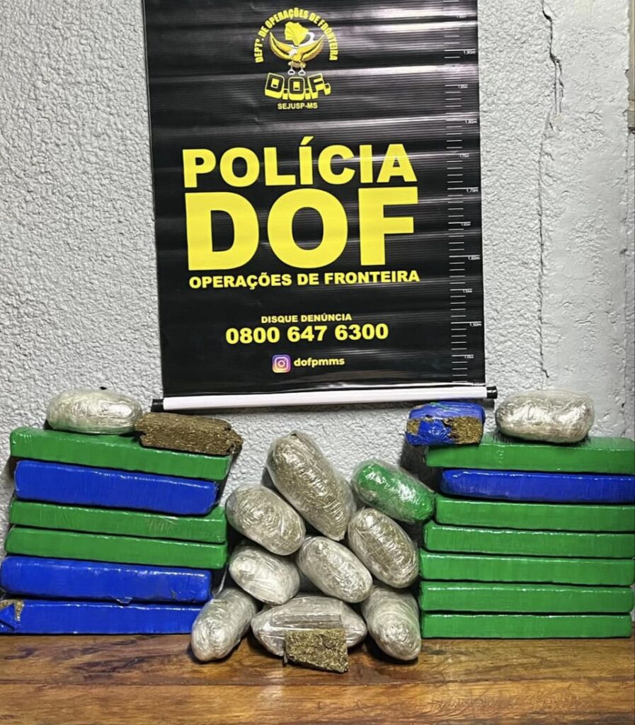 Mulher que seguia com drogas para Minas Gerais é presa pelo DOF em Paranhos