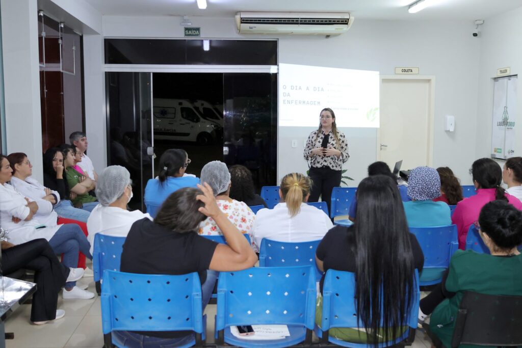 Na Semana da Enfermagem, Prefeitura de Naviraí promove palestra sobre a importância do autocuidado