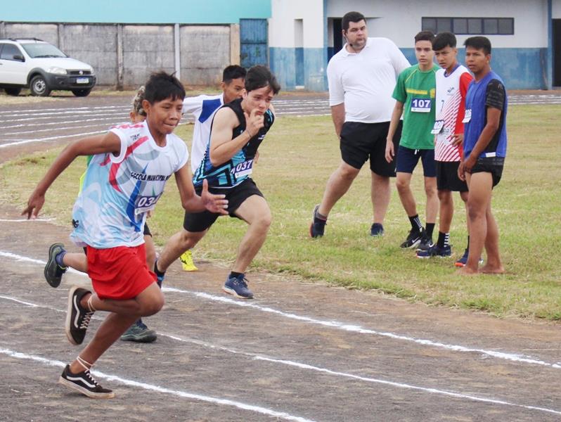 Atletismo abriu nessa segunda os Jogos Intercolegiais 2024 em Amambai