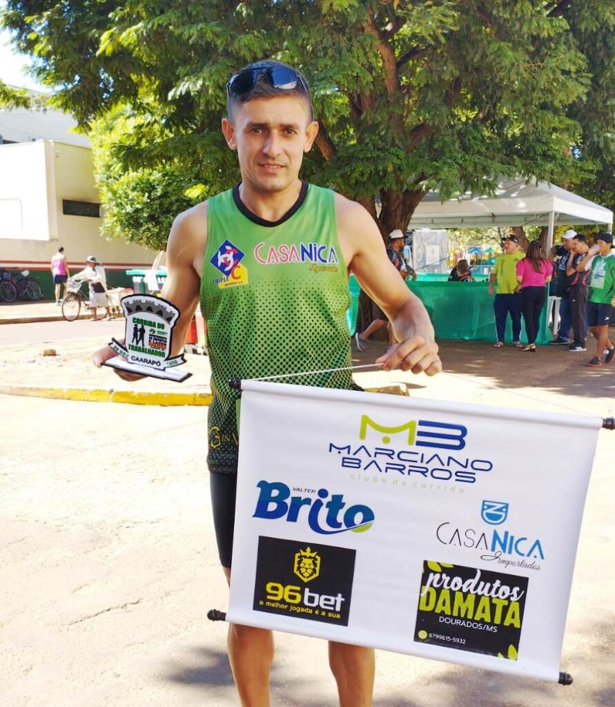 Atleta de Amambai é 4º colocado na classificação geral da 20ª Corrida do Trabalhador em Caarapó