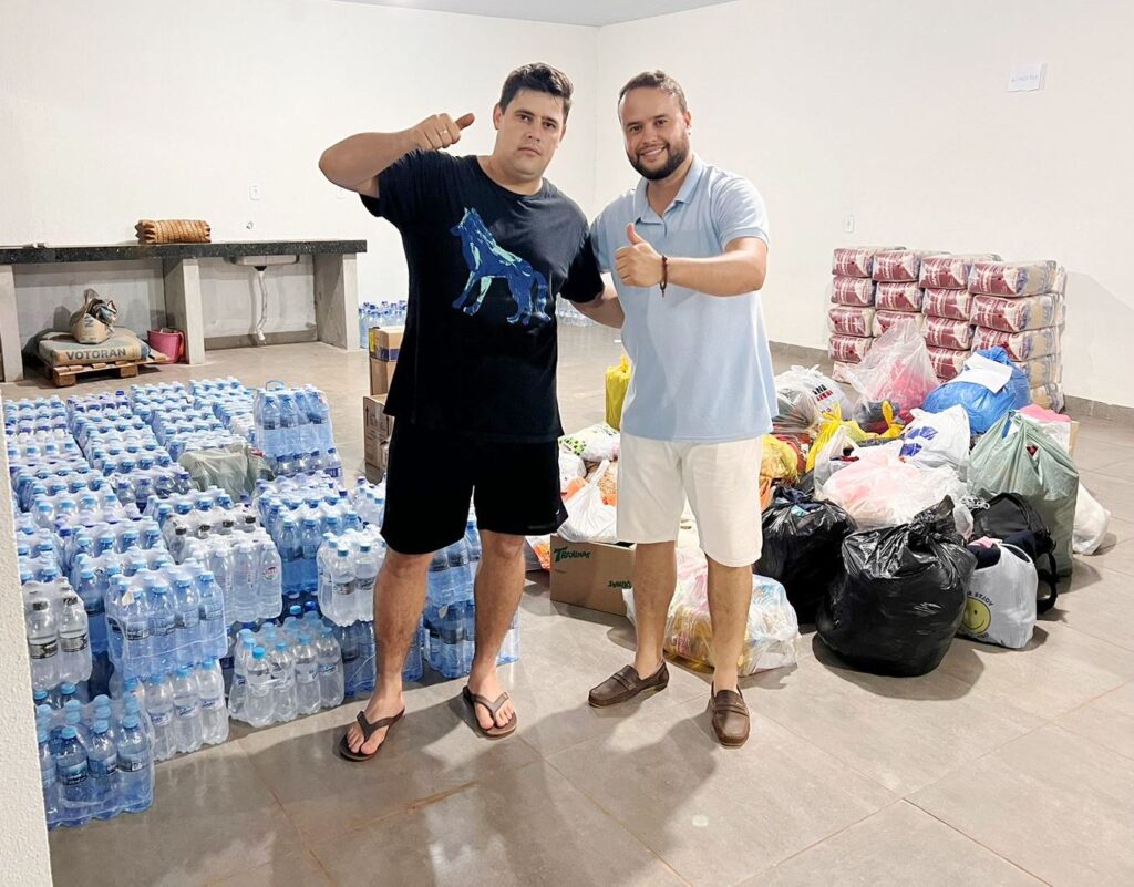 Jogo solidário arrecadou em Amambai água, alimentos e agasalhos para famílias impactadas pelas chuvas no RS