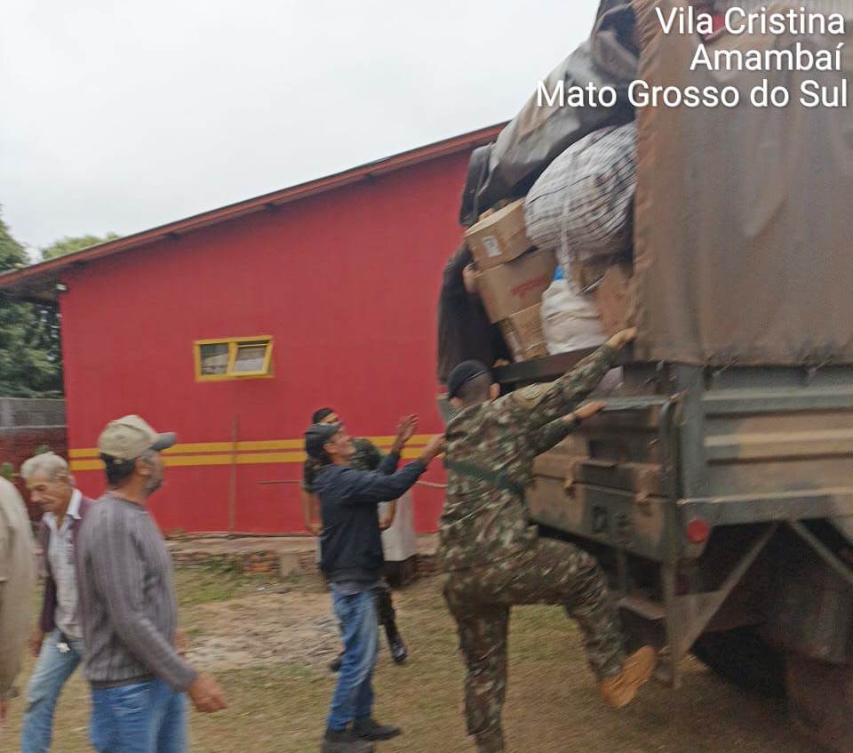 Corpo de Bombeiros de Amambai segue recebendo donativos em prol as famílias impactadas pela chuva no RS