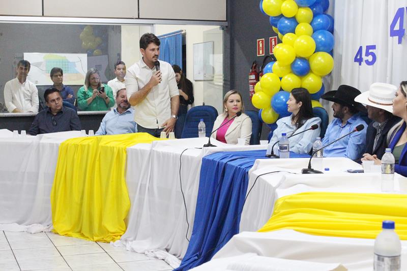 Durante convenção da Federação PSDB Cidadania em Tacuru, Rogério Torquetti é definido oficialmente pré-candidato à reeleição