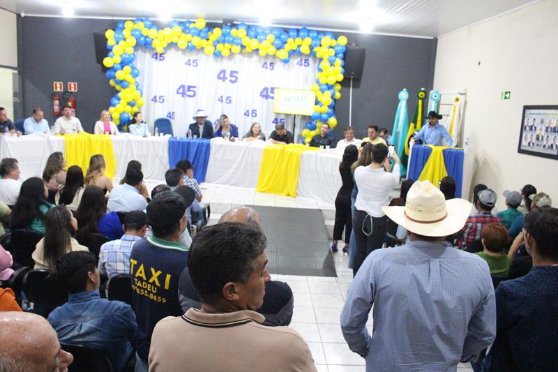 Convenção da federação PSDB/Cidadania em Tacuru. Prefeito Rogério Torquetti definido como candidato a reeleição com Zé Antônio de vice