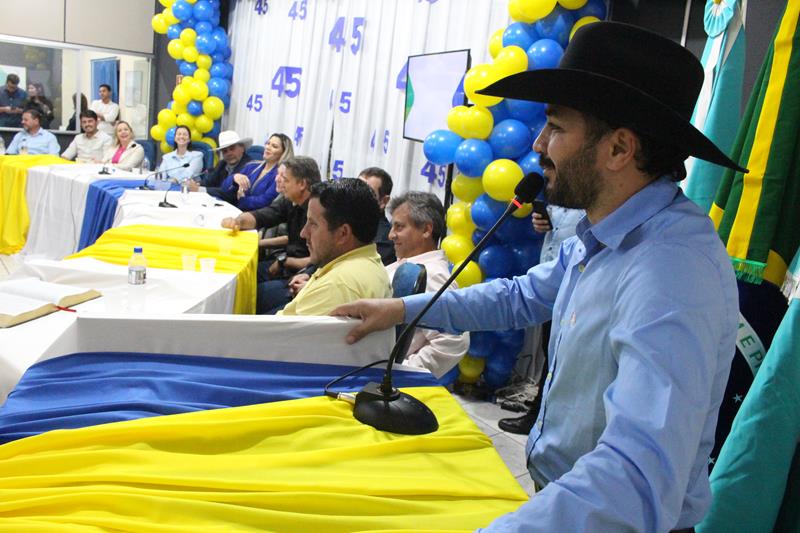 Durante convenção da Federação PSDB Cidadania em Tacuru, Rogério Torquetti é definido oficialmente pré-candidato à reeleição