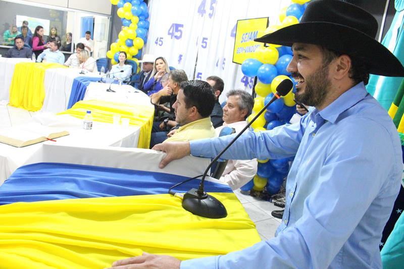 Durante convenção da Federação PSDB Cidadania em Tacuru, Rogério Torquetti é definido oficialmente pré-candidato à reeleição