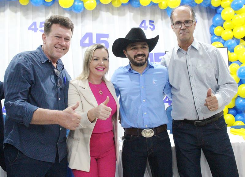 Durante convenção da Federação PSDB Cidadania em Tacuru, Rogério Torquetti é definido oficialmente pré-candidato à reeleição