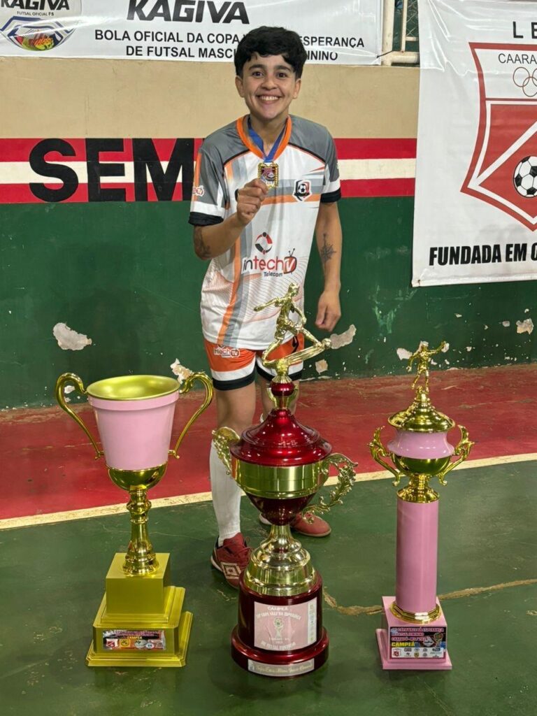 Futsal feminino de Amambai é tricampeão da Copa Vale da Esperança em Caarapó