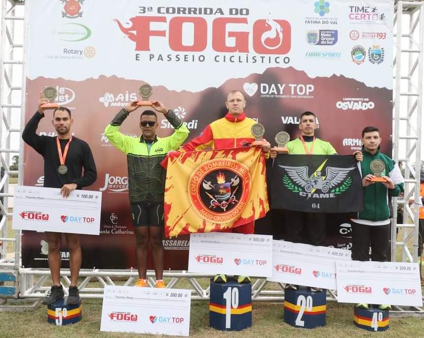 Atleta de Amambai é 3º colocado na Corrida do Fogo em Fátima do Sul