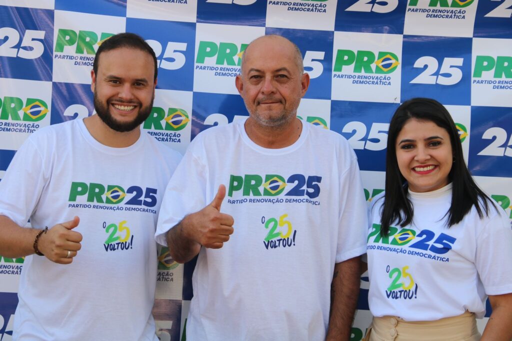 Convenção do PRD de Amambai define Igor Limosine candidato a prefeito e Katiane Machado a vice