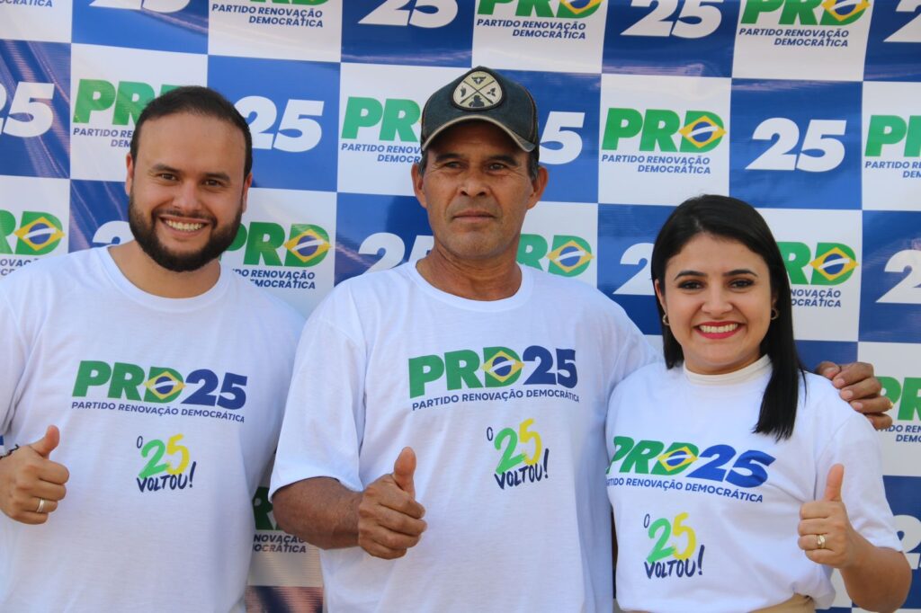 Convenção do PRD de Amambai define Igor Limosine candidato a prefeito e Katiane Machado a vice