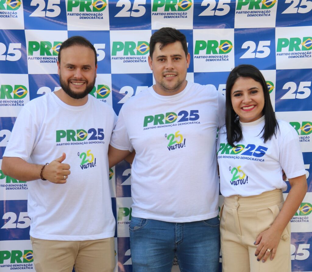 Convenção do PRD de Amambai define Igor Limosine candidato a prefeito e Katiane Machado a vice