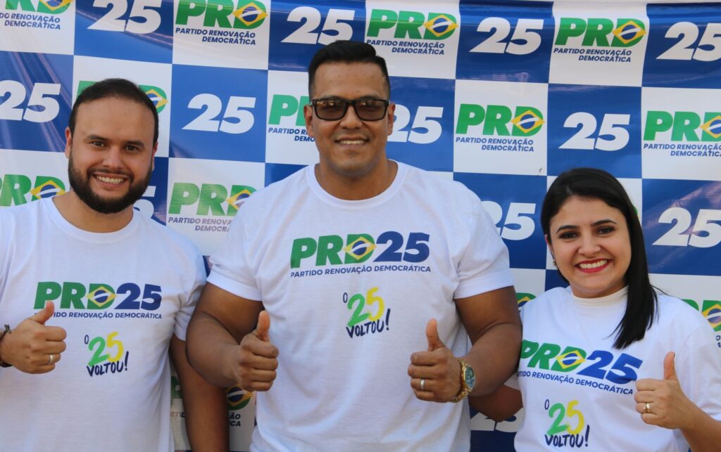 Convenção do PRD de Amambai define Igor Limosine candidato a prefeito e Katiane Machado a vice