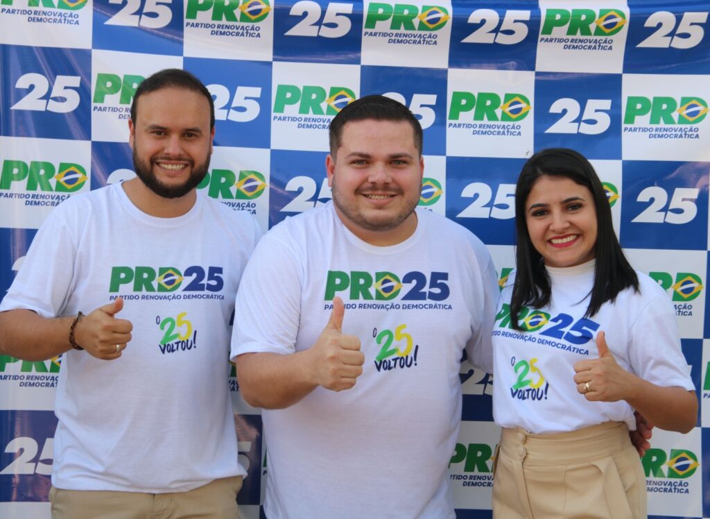 Convenção do PRD de Amambai define Igor Limosine candidato a prefeito e Katiane Machado a vice