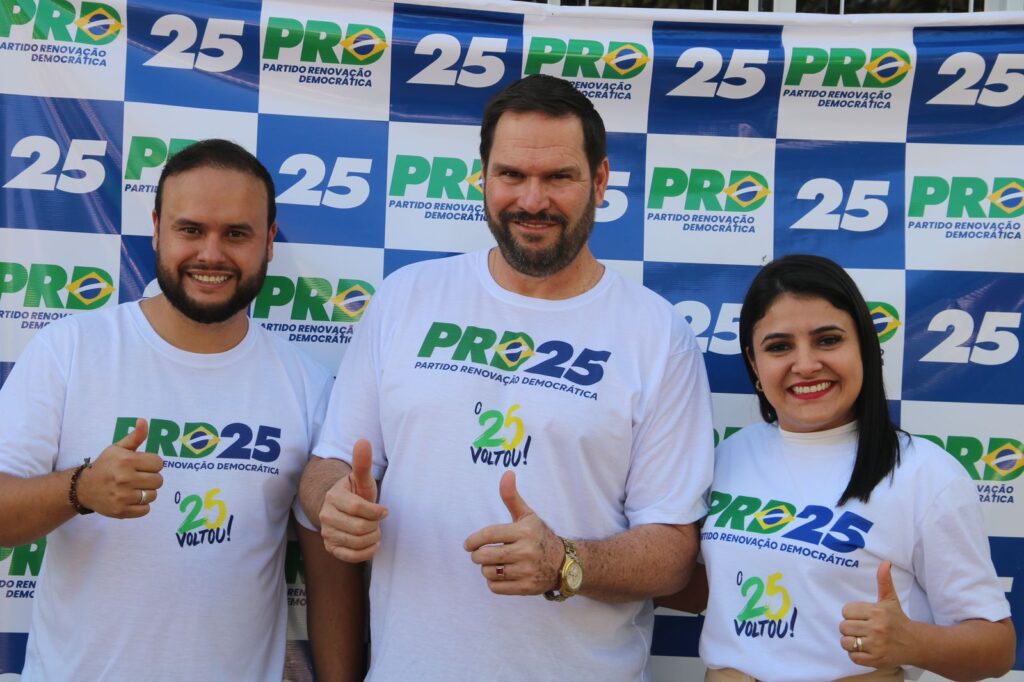 Convenção do PRD de Amambai define Igor Limosine candidato a prefeito e Katiane Machado a vice