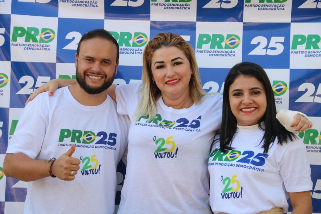 Convenção do PRD de Amambai define Igor Limosine candidato a prefeito e Katiane Machado a vice