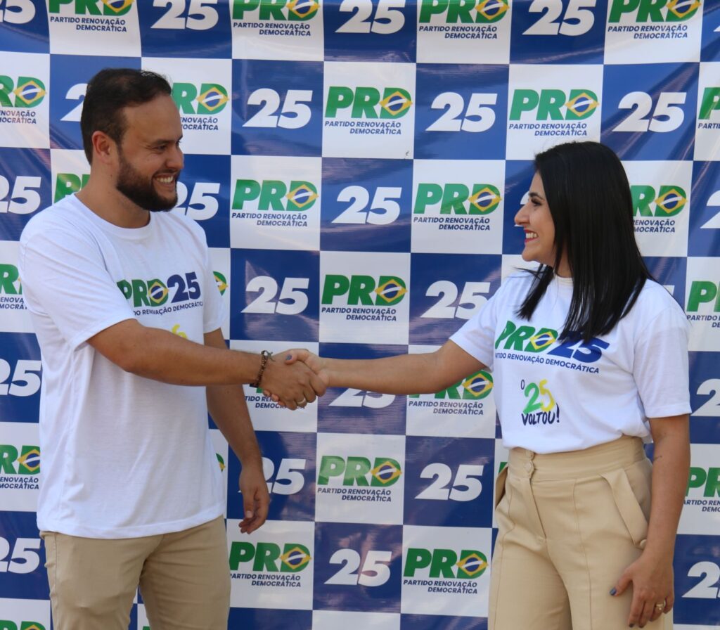 Convenção do PRD de Amambai define Igor Limosine candidato a prefeito e Katiane Machado a vice