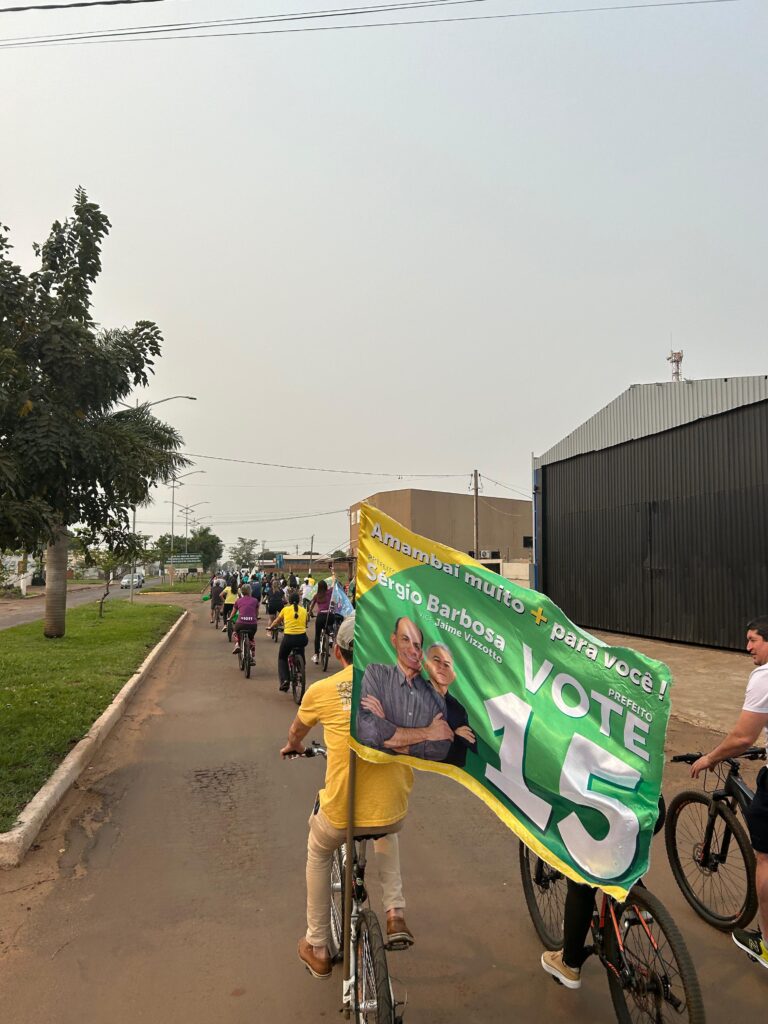 Coligação "Amambai Muito Mais para Você" realiza grande passeio ciclístico com apoio popular