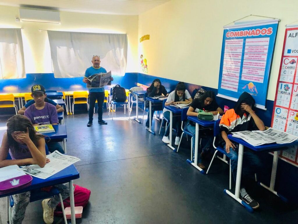 Gazeta Educação: leitura e aprendizado nas salas de aula