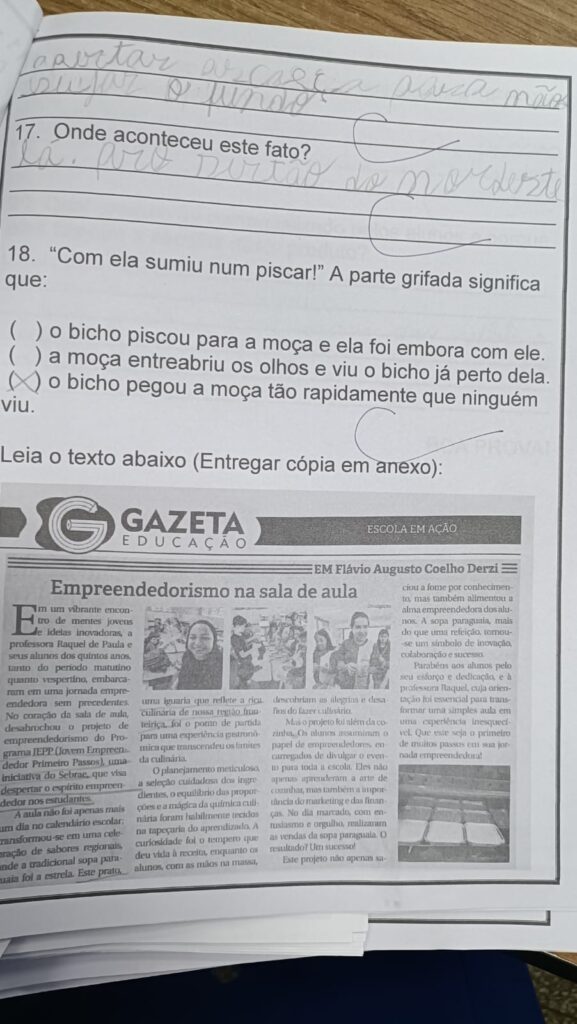 Gazeta Educação: leitura e aprendizado nas salas de aula