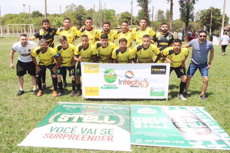 Fazenda Flamboyant/Intech Telecom faz 4x1 na final e é campeã da Copa Cidade Crepúsculo 2024 em Amambai