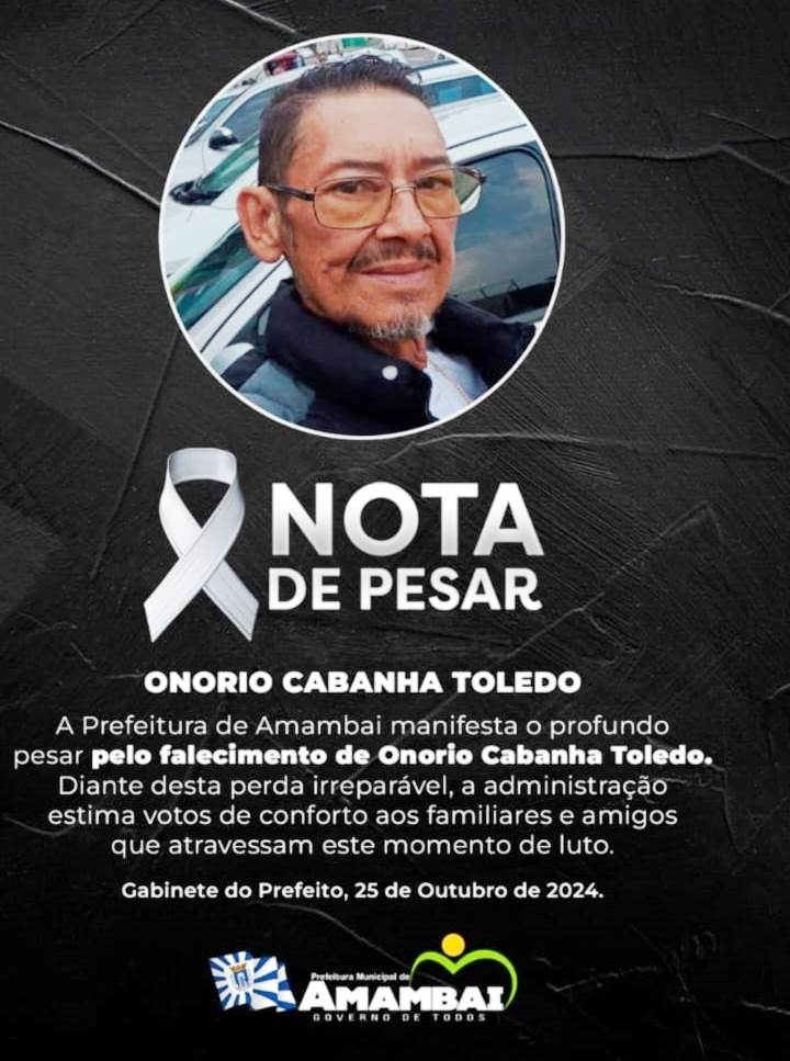 Amambai está de luto: Morre aos 58 anos o desportista Onório Toledo