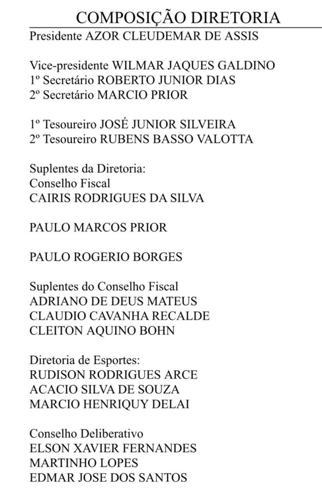 Sociedade Esportiva Tereré elege nova diretoria em Amambai